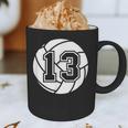 Volleyball Player 13 Volleyball Mom Dad Jersey Number 13 Graphic Print Coffee Mug