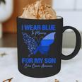 I Wear Blue In Memory For My Son Colon Cancer Awareness Graphic Print Coffee Mug