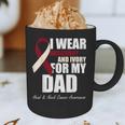 I Wear Burgundy Ivory For My Dad Oral Head Neck Cancer Graphic Print Coffee Mug