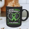 I Wear Green In Memory Of My Grandma Bile Duct Cancer Aware Graphic Print Coffee Mug