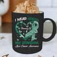 I Wear Green In Memory Of My Grandma Liver Cancer Awareness Graphic Print Coffee Mug I Wear Green In Memory Of My Grandma Liver Cancer Awareness Graphic Print Coffee Mug