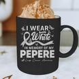 I Wear In Memory Of My Pepere Lung Cancer Graphic Print Coffee Mug