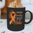 I Wear Orange In Memory Of My Dad Leukemia Awareness Cancer Graphic Print Coffee Mug