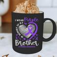 I Wear Purple In Memory Of My Brother Overdose Awareness Graphic Print Coffee Mug
