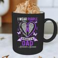 I Wear Purple In Memory Of My Dad Alzheimer's Awareness Graphic Print Coffee Mug