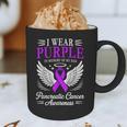 I Wear Purple In Memory Of My Dad Pancreatic Cancer Graphic Print Coffee Mug