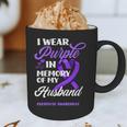 I Wear Purple In Memory Of My Husband Overdose Awareness Graphic Print Coffee Mug I Wear Purple In Memory Of My Husband Overdose Awareness Graphic Print Coffee Mug
