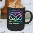 I Wear Teal & Purple Memory Of My Brother Suicide Prevention Graphic Print Coffee Mug