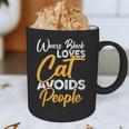 Wears Loves Cats Avoids People I Introvert Graphic Print Coffee Mug Wears Loves Cats Avoids People I Introvert Graphic Print Coffee Mug