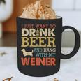 Weiner Dachshund Dad Drink Beer Hang With Dog Vintage Graphic Print Coffee Mug Weiner Dachshund Dad Drink Beer Hang With Dog Vintage Graphic Print Coffee Mug