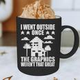 I Went Outside Once Introverts Joke Social Loner Graphic Print Coffee Mug