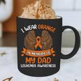 Wings Leukemia Shirt I Wear Orange In Memory Of My Dad Graphic Print Coffee Mug