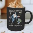 Wizard Dragon Fantasy Football Player Literal Dad Joke Graphic Print Coffee Mug