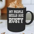 Women's My People Skills Are Rusty Introvert SPN Moments Graphic Print Coffee Mug