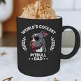 World's Coolest Dog Dad Papa Men Pitbull Graphic Print Coffee Mug