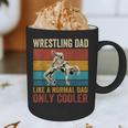 Wrestling Dad Like A Normal Dad Only Cooler Father's Day Graphic Print Coffee Mug