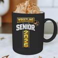 Wrestling Senior Night Senior 2026 Faith Cross Graduation Graphic Print Coffee Mug