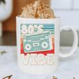 90's Vibe Vintage Style Cassette Tape Nostalgia 1990s Party Premium Tri-Blend Graphic Print Coffee Mug