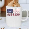American Flag Fishing-Shirt Men Kids Bass Fish Dad Patriotic Graphic Print Coffee Mug