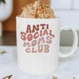 Anti Social Moms Club On Back Retro Introvert Unsociable Graphic Print Coffee Mug Anti Social Moms Club On Back Retro Introvert Unsociable Graphic Print Coffee Mug