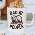 Bad At People Ferret Introvert Saying Slogan Graphic Print Coffee Mug Bad At People Ferret Introvert Saying Slogan Graphic Print Coffee Mug