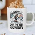 Only The Best Still Go Skiing In Their Seventies Men Dad Graphic Print Coffee Mug