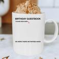 Birthday Guestbook Signable Memory Board Graphic Print Coffee Mug Birthday Guestbook Signable Memory Board Graphic Print Coffee Mug