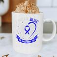 Blue In Memory Of Grandson Colon Cancer Awareness Shirts Premium Graphic Print Coffee Mug