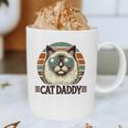 Cat Daddy Cool Ragdoll Cat Father's Day Retro Cat Dad Graphic Print Coffee Mug