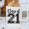 Class Of 2021 Senior 21 Cool Graduation Graphic Print Coffee Mug