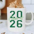 Class Of 2026 Graduation Varsity Green And On The Back Graphic Print Coffee Mug