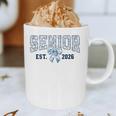 Class Of 2026 Senior 26 Coquette Bow Toile Preppy Graduation Graphic Print Coffee Mug