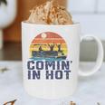 Comin In Hot Pontoon Boat Boating Lake For Dad Small Graphic Print Coffee Mug Comin In Hot Pontoon Boat Boating Lake For Dad Small Graphic Print Coffee Mug