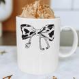 Cow Print Bow And Stethoscope Nurse RN Graduation Coquette Graphic Print Coffee Mug