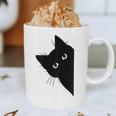 Curious Cat Peeking Sneaky Cat Cat Mom Cat Dad Graphic Print Coffee Mug Curious Cat Peeking Sneaky Cat Cat Mom Cat Dad Graphic Print Coffee Mug