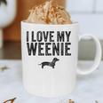Dachshund Dog I Love My Weenie Dad Mom Dog Lover Graphic Print Coffee Mug