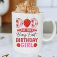 Dad Of The Berry First Birthday Girl Sweet Strawberry Graphic Print Coffee Mug