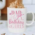 Dad Of The Birthday Girl Bow Cute Pink Matching Family Party Graphic Print Coffee Mug