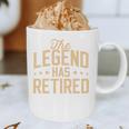 Dad Grandpa Retirement The Legend Has Retired 2026 Men Graphic Print Coffee Mug