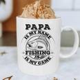 Dad Is My Name Fishing Is My Game Loves Fishing Graphic Print Coffee Mug