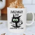 Dad Threenager Dad Daddy Of A Threenager Graphic Print Coffee Mug
