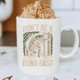 Don't Be A Dumb Bass Fish Camo American Flag Dad Jokes Graphic Print Coffee Mug Don't Be A Dumb Bass Fish Camo American Flag Dad Jokes Graphic Print Coffee Mug