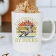 Easily Distracted Duck Hunting Dad Hunter Son Daughter Graphic Print Coffee Mug