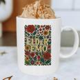 Elder Emo Floral Gothic Vintage Nostalgia Graphic Print Coffee Mug
