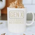 Gen X Lots Of Memories No Evidence Retro Nostalgia Graphic Print Coffee Mug