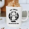 Go Away I'm Introverting Cat With Coffee Graphic Print Coffee Mug Go Away I'm Introverting Cat With Coffee Graphic Print Coffee Mug