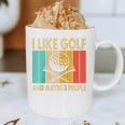 I Like Golf And Maybe 3 People Introvert Raglan Baseball Tee Graphic Print Coffee Mug