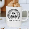 I Graduated Can I Go Back To Bed Now 2024 Graduation Panda Graphic Print Coffee Mug