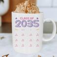 Grow With Me Graduation First Day Of School Class Of 2035 Graphic Print Coffee Mug