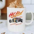Hotrod Vintage Style Car Nostalgia Hotrod Distressed Premium Tri-Blend Graphic Print Coffee Mug